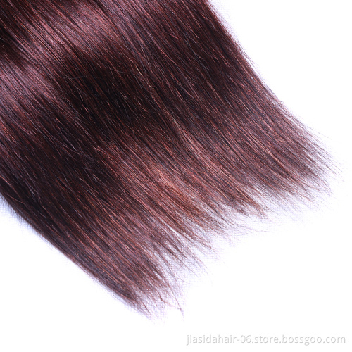 Cheap Vendor Straight 4 Brown Color Weave Raw Mink Brazilian Bundles Cuticle Aligned Virgin Human Hair Extension